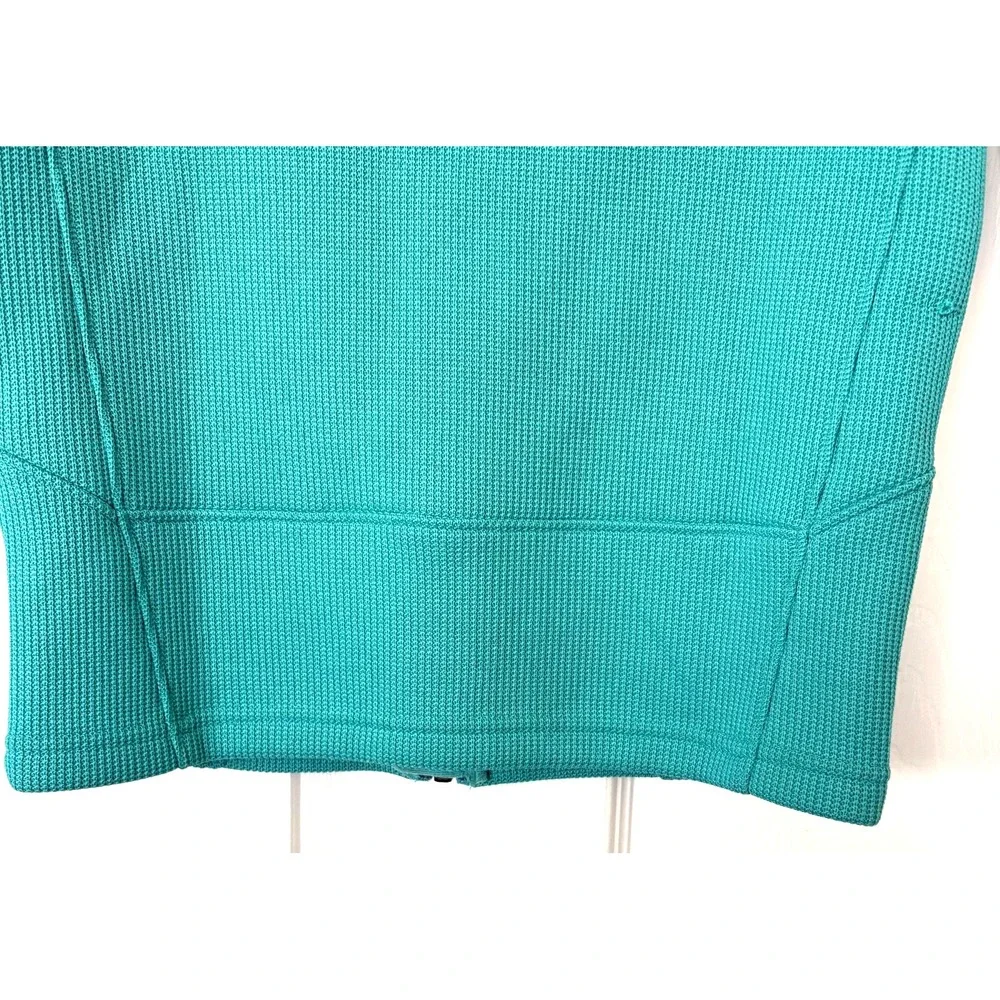 Spyder Active‎ Sports Kids Teal Textured Full-Zip Jacket Size 10/12 Youth Fleece
